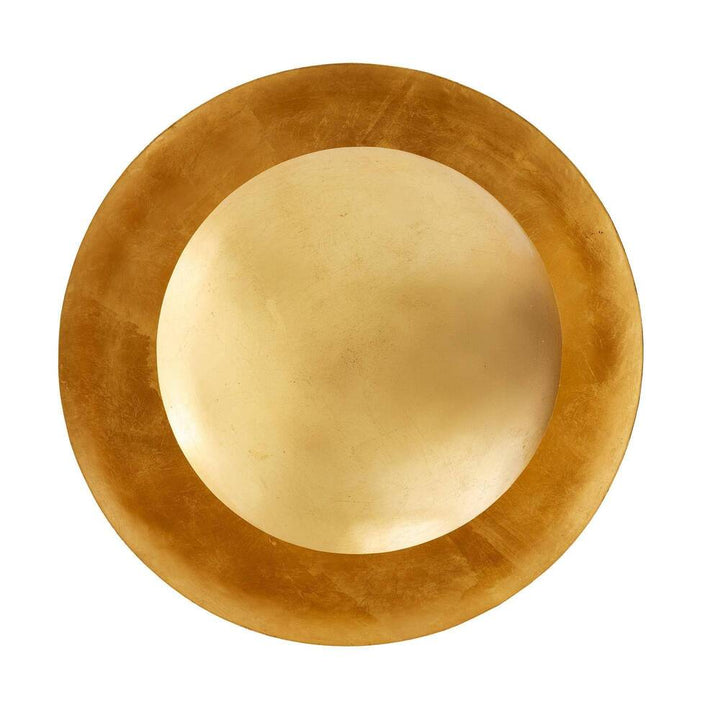 Down view of golden chandelier