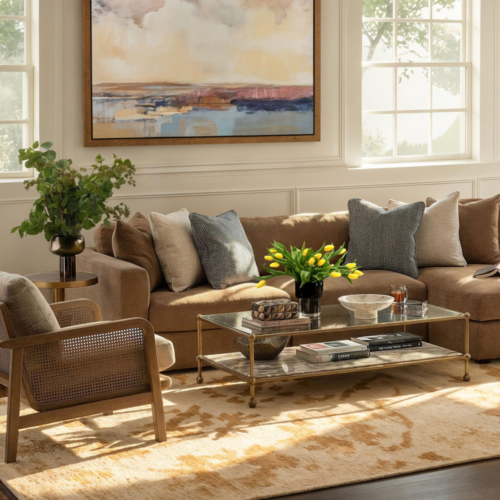 Verto Coffee Table styled in a modern living room