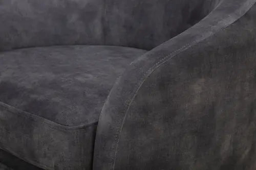 Detail of the Hatch Accent Chair curved arm