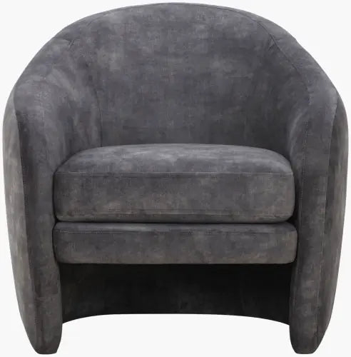 Front view of the Hatch Accent Chair in charcoal