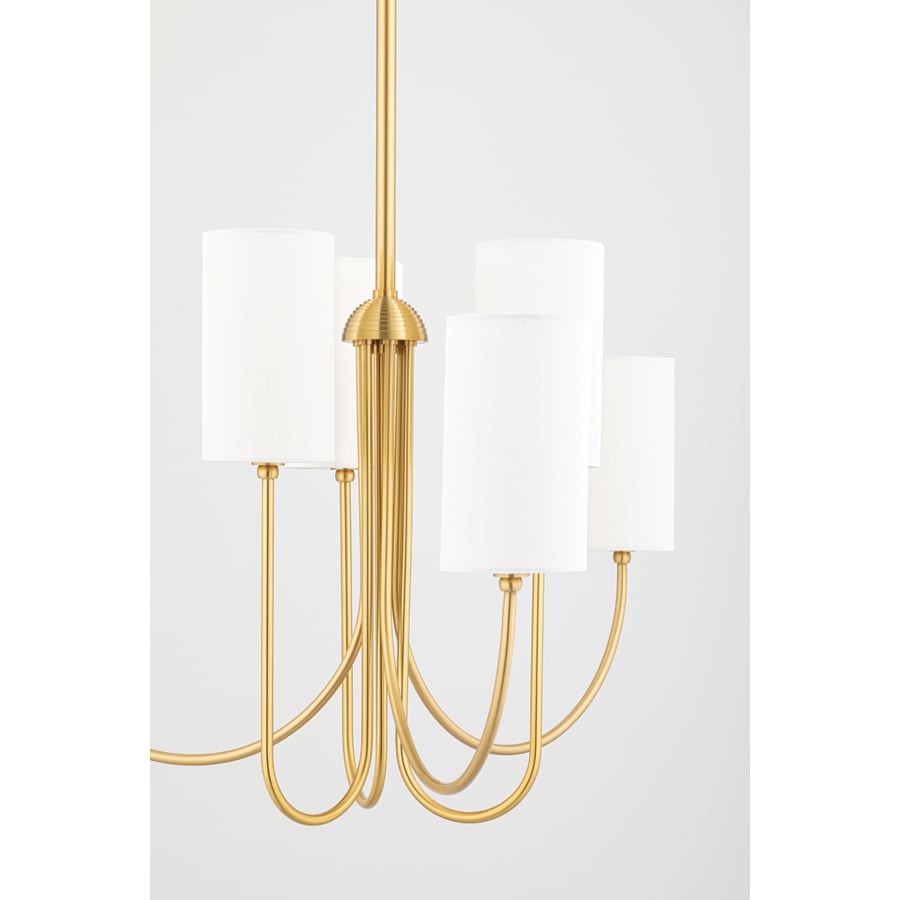 Hudson Valley Lighting Harlem 6 Light Pillar Candle Chandelier