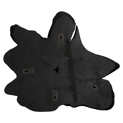 Marcello Rustic Lodge Black Teak Wood Wall Sculpture