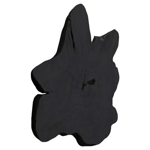 Marcello Rustic Lodge Black Teak Wood Wall Sculpture