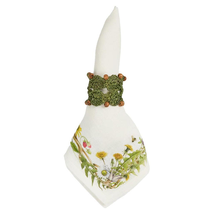 Juliska Meadow Walk French Country White Linen Napkin