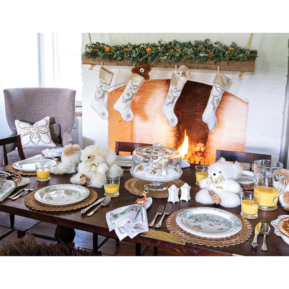 Juliska Meadow Walk French Country White Linen Napkin