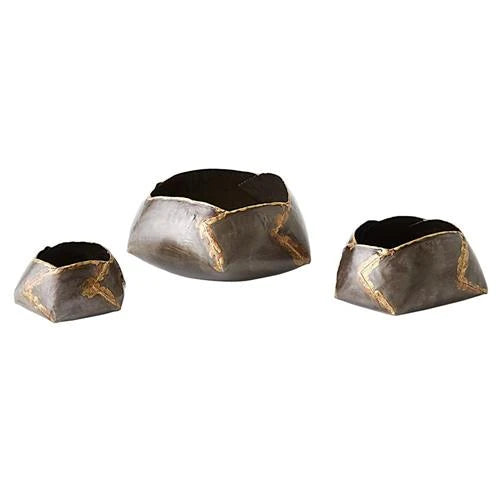 Xavier Antique Gunmetal Iron Decorative Bowl - Small