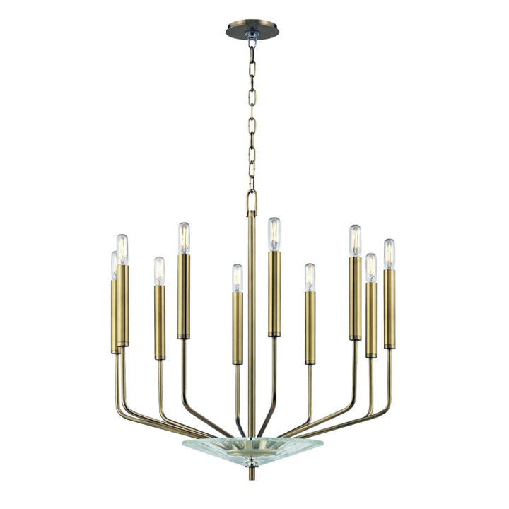 Hudson Valley Lighting Gideon 10 Light 24" Wide Crystal Chandelier - ARANZASU