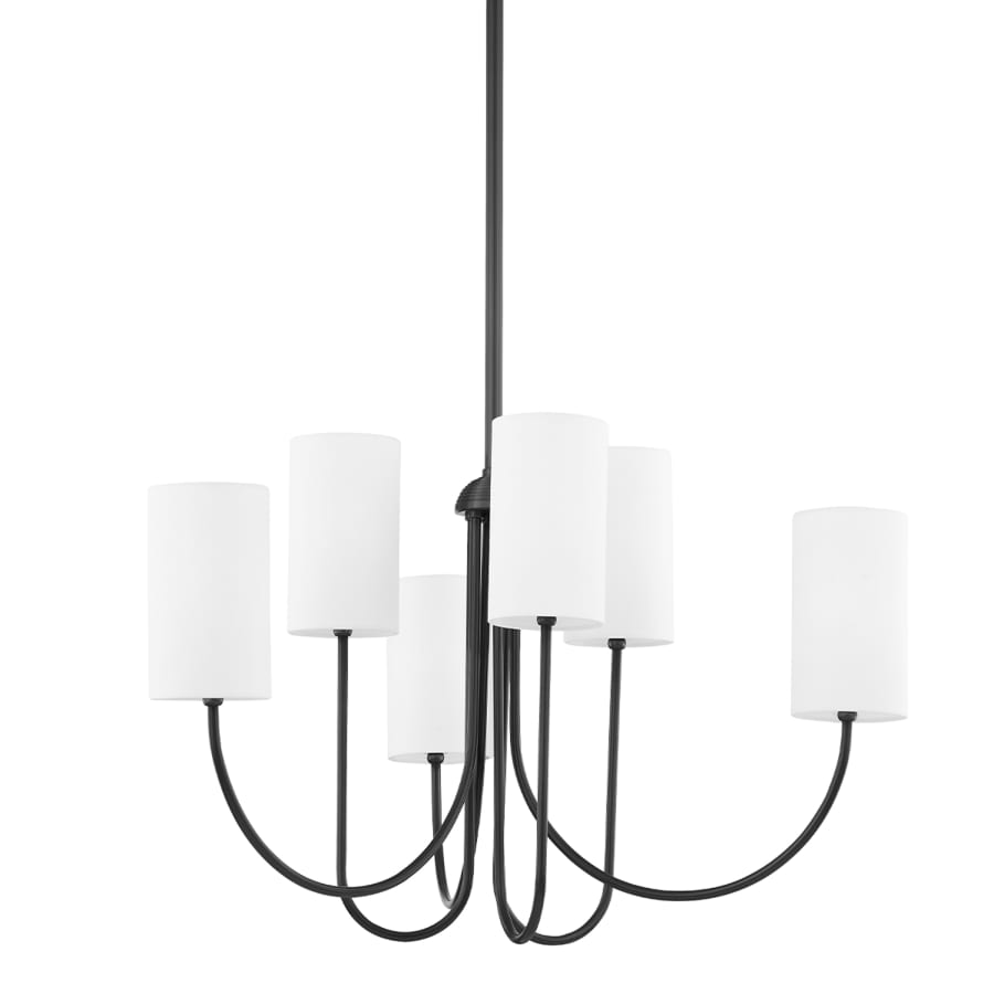 Hudson Valley Lighting Harlem 6 Light Pillar Candle Chandelier
