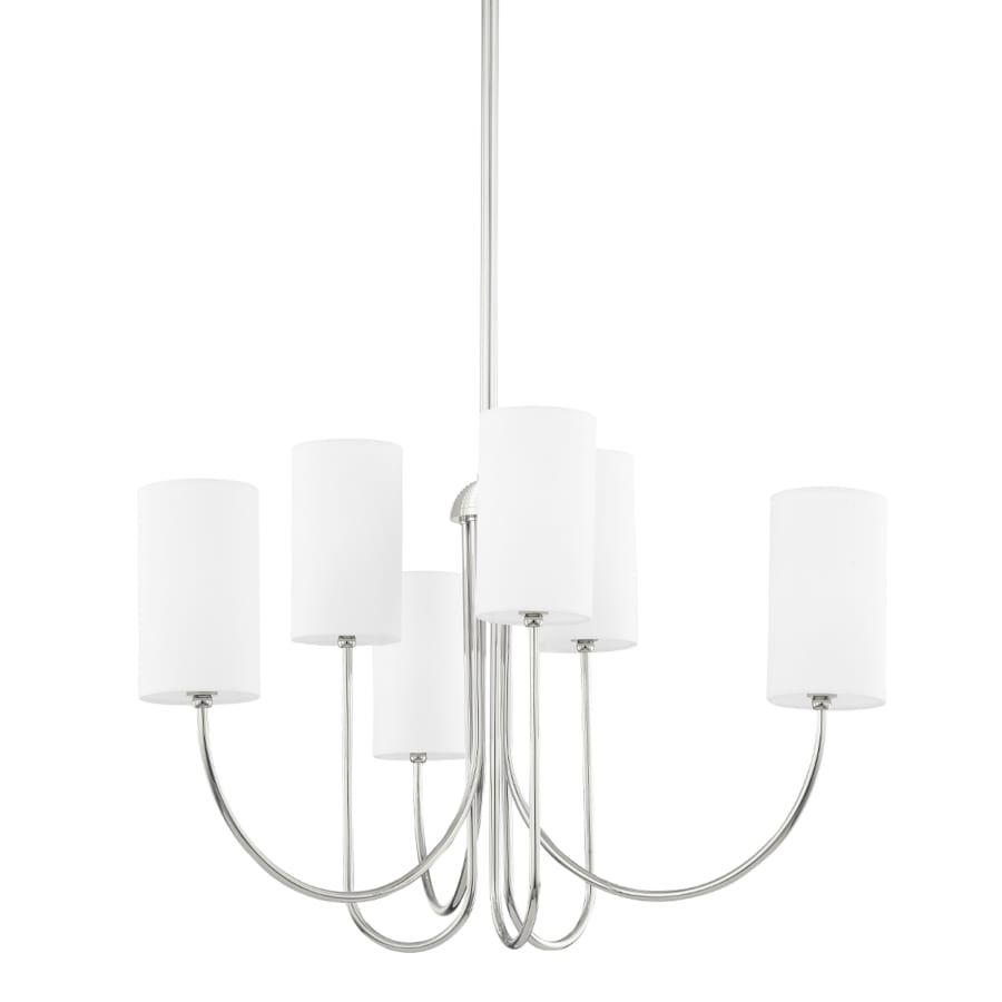 Hudson Valley Lighting Harlem 6 Light Pillar Candle Chandelier