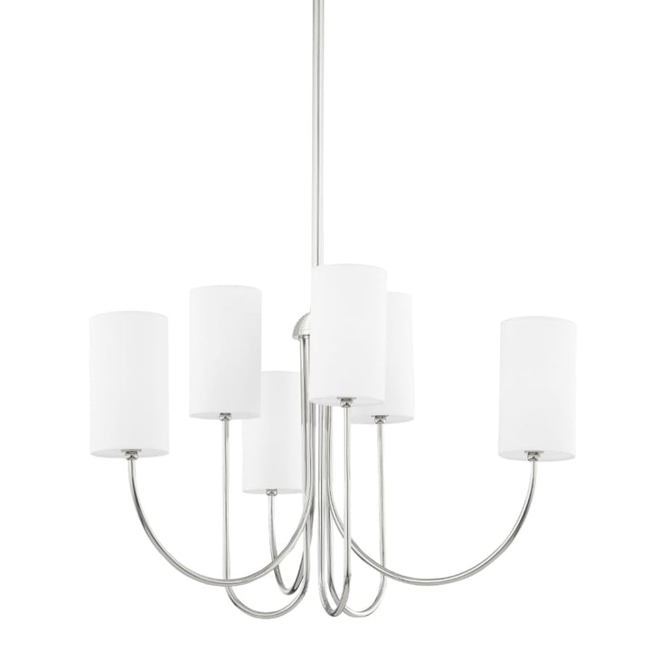 Hudson Valley Lighting Harlem 6 Light Pillar Candle Chandelier