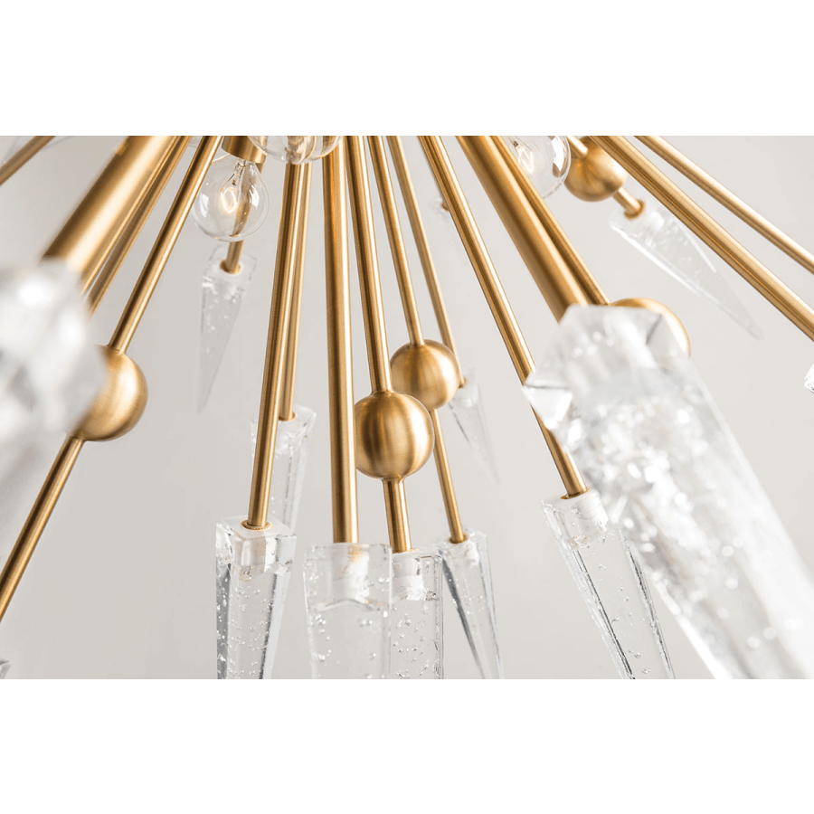 Sparta 12 Light 32" Wide Sputnik Chandelier - ARANZASU