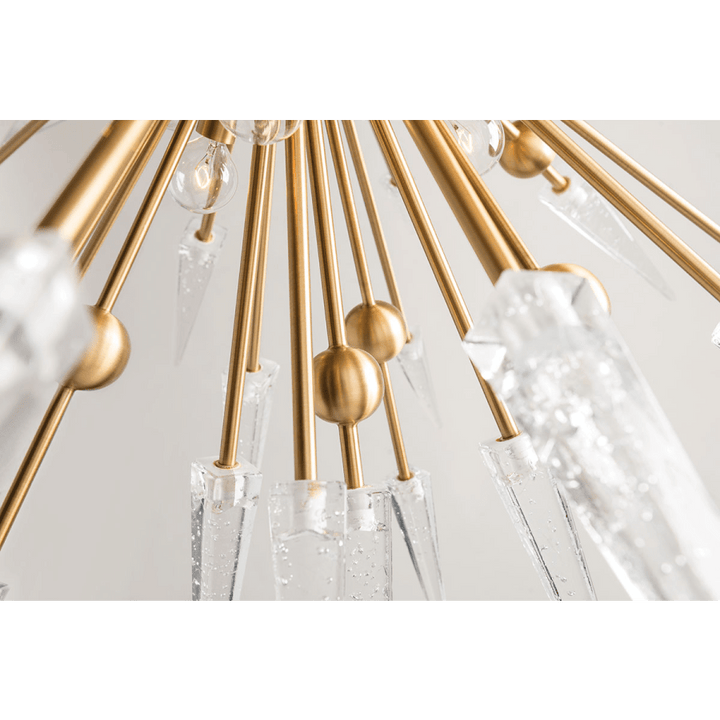 Sparta 12 Light 32" Wide Sputnik Chandelier - ARANZASU