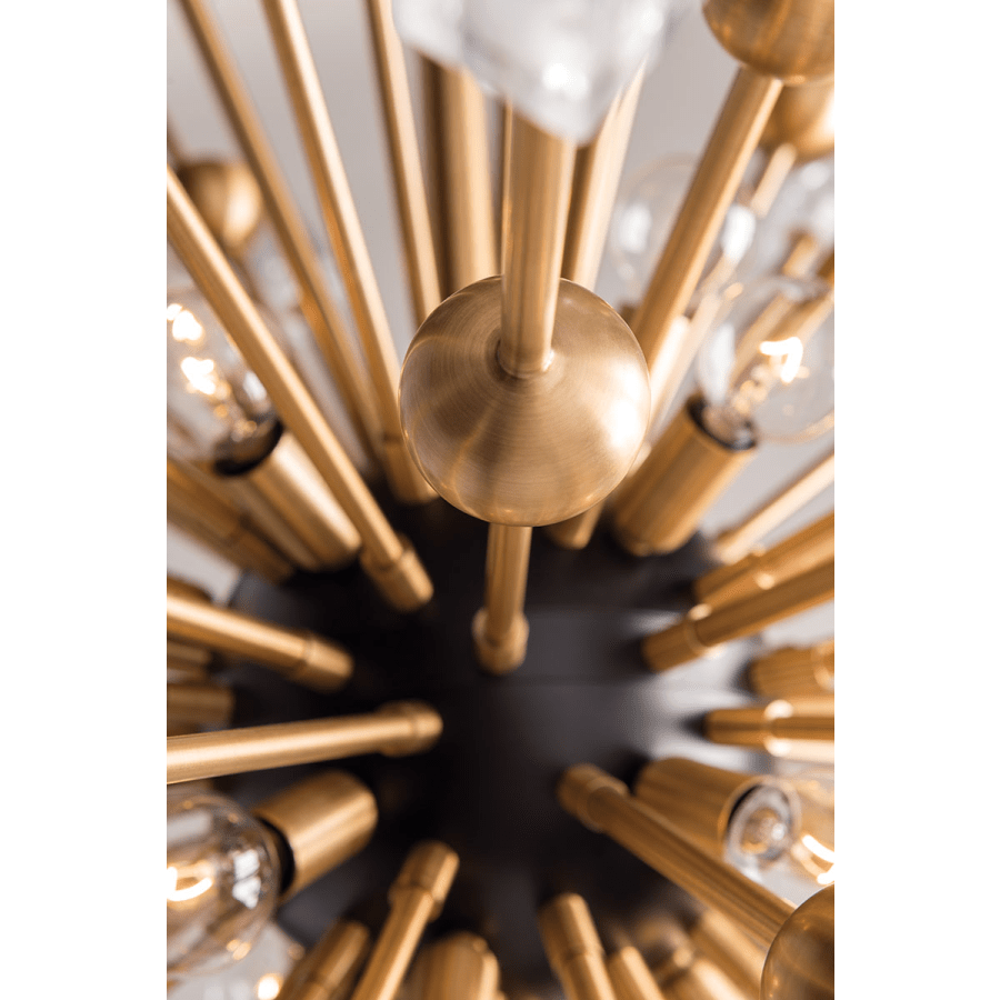 Sparta 12 Light 32" Wide Sputnik Chandelier - ARANZASU