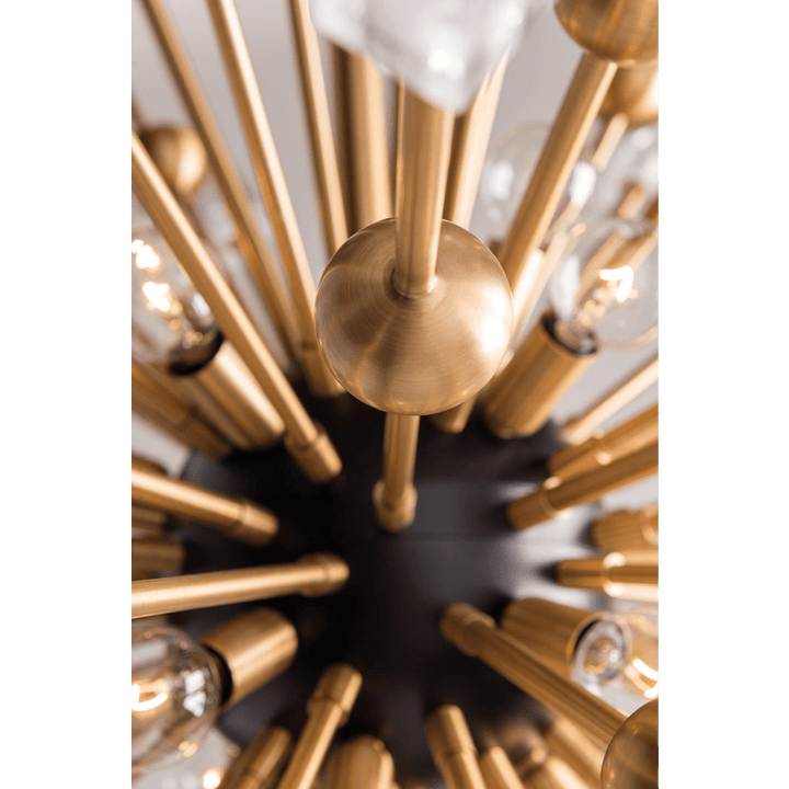 Sparta 12 Light 32" Wide Sputnik Chandelier - ARANZASU