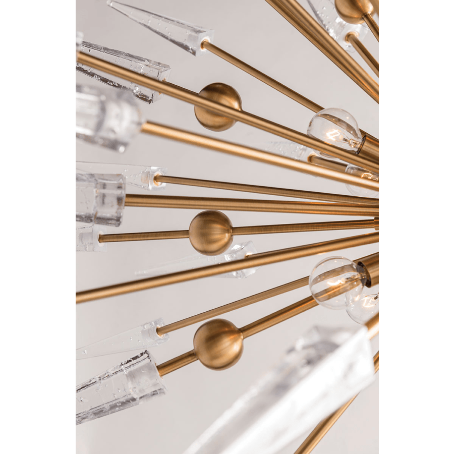 Sparta 12 Light 32" Wide Sputnik Chandelier - ARANZASU