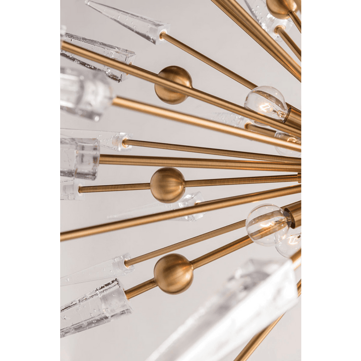 Sparta 12 Light 32" Wide Sputnik Chandelier - ARANZASU