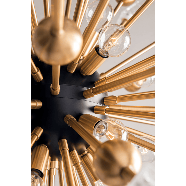 Sparta 12 Light 32" Wide Sputnik Chandelier - ARANZASU
