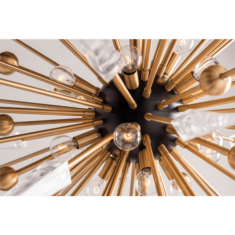 Sparta 12 Light 32" Wide Sputnik Chandelier - ARANZASU
