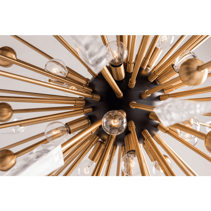 Sparta 12 Light 32" Wide Sputnik Chandelier - ARANZASU
