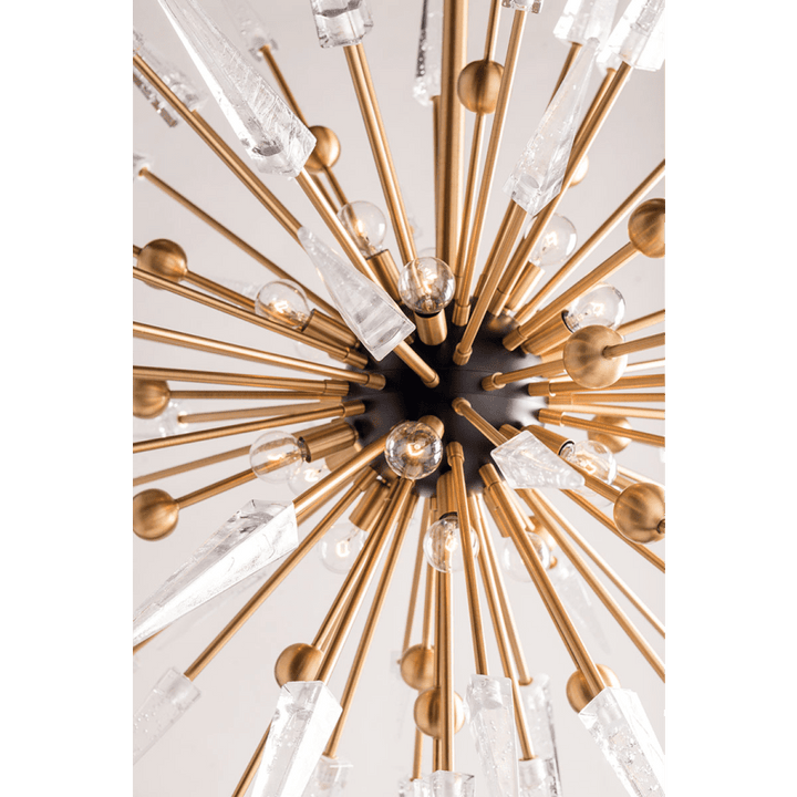 Sparta 12 Light 32" Wide Sputnik Chandelier - ARANZASU