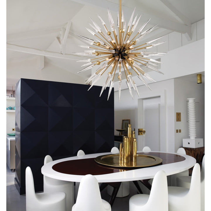 Sparta 12 Light 32" Wide Sputnik Chandelier - ARANZASU