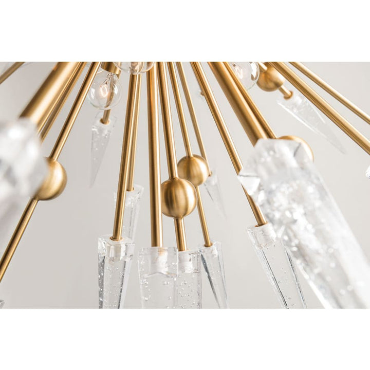 Sparta 12 Light 32" Wide Sputnik Chandelier - ARANZASU