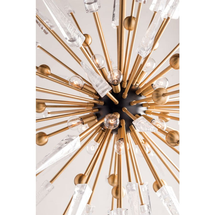 Sparta 12 Light 32" Wide Sputnik Chandelier - ARANZASU