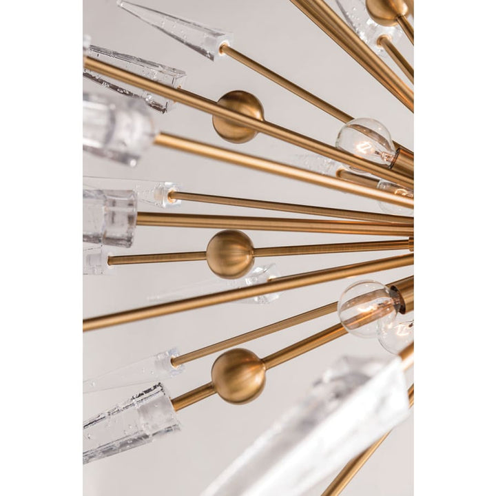 Sparta 12 Light 32" Wide Sputnik Chandelier - ARANZASU