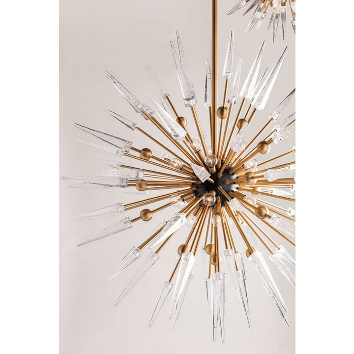 Sparta 12 Light 32" Wide Sputnik Chandelier - ARANZASU