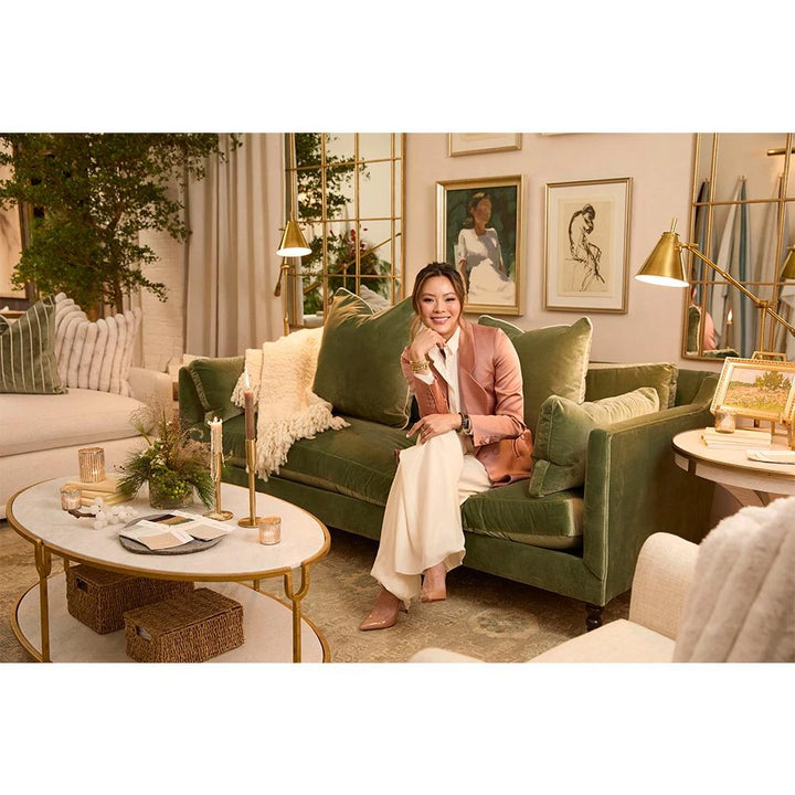 Sage Coastal Beach Bone Wool Handwoven Throw Blanket