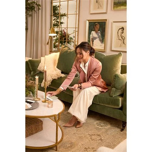 Sage Coastal Beach Bone Wool Handwoven Throw Blanket